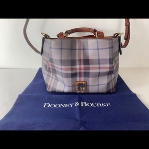 Dooney & Bourke Blue and Brown Bag